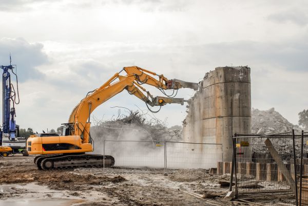 Silo Demolition in Modesto